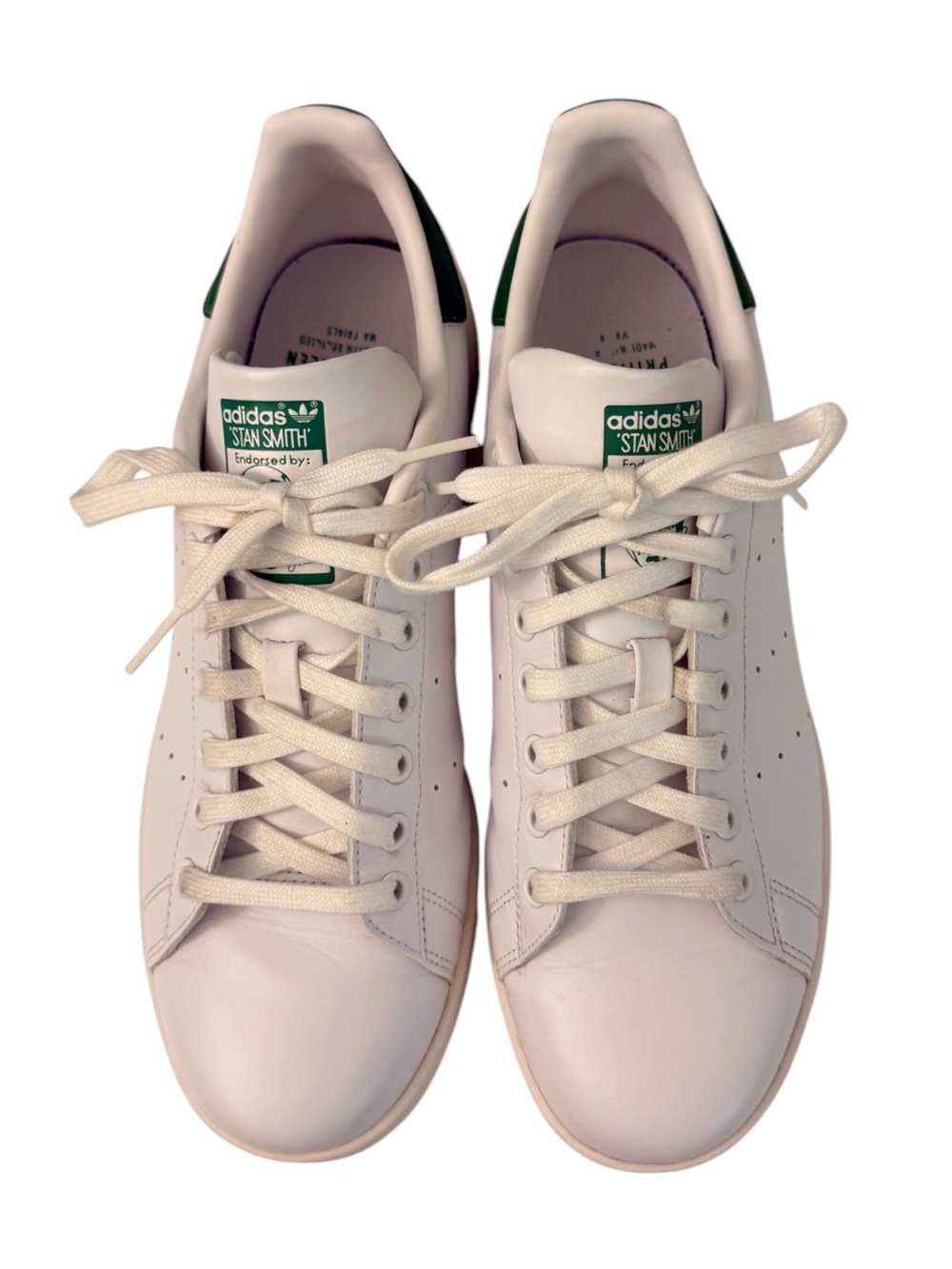 Adidas Stan Smith Primegreen White Green Leather Sneakers US 10.5